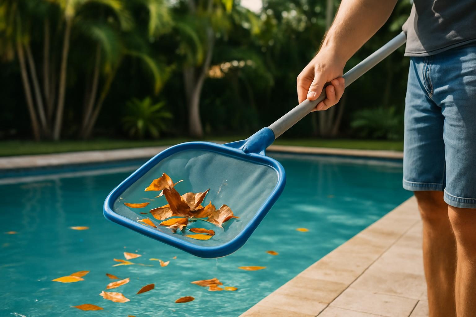 Stock photo: Pool Cleaning
